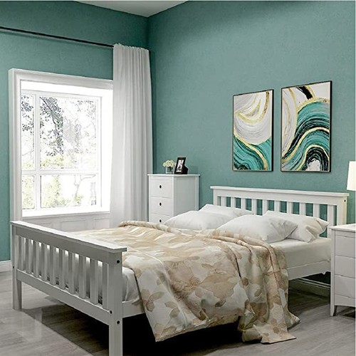 3ft 4ft wooden bed - 3ft, white