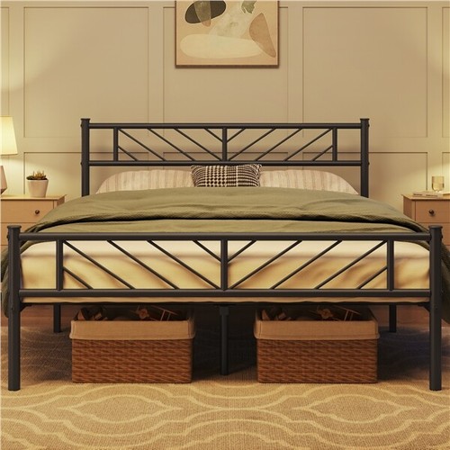 Single double king - metal, bed