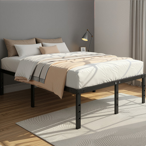 Strong double bed 4ft metal - double,