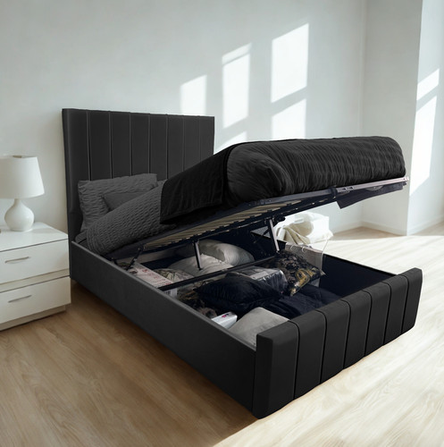 Ottoman storage gas lift - storage, up