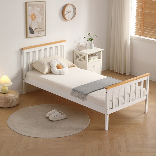 Single bed white - single, in