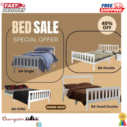 Solid 3ft 4ft wooden bed - solid,